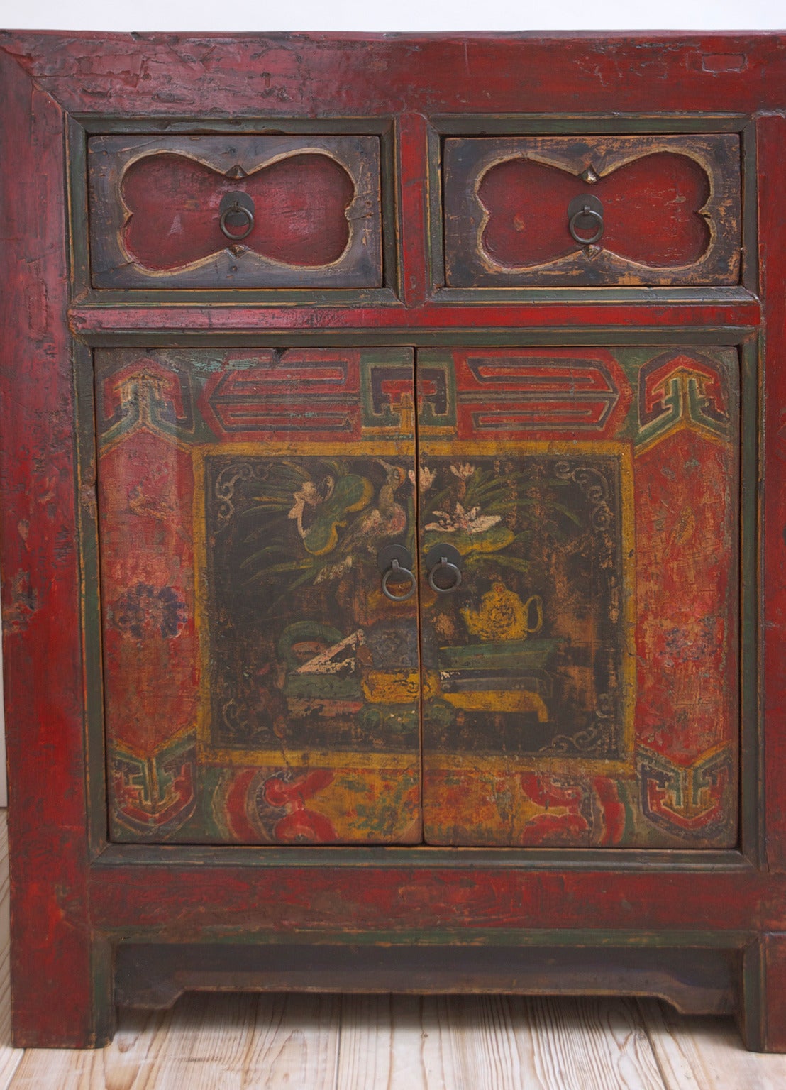 19th Century Chinese Painted Coffer or Sideboard 1