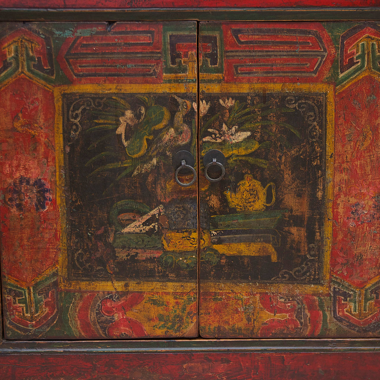 19th Century Chinese Painted Coffer or Sideboard 2