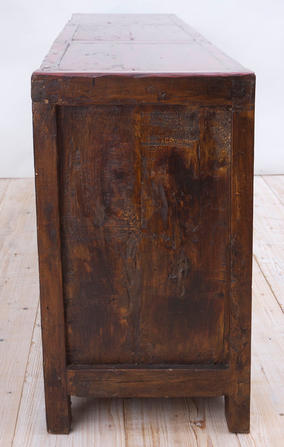 Qing 19th Century Chinese Painted Coffer or Sideboard