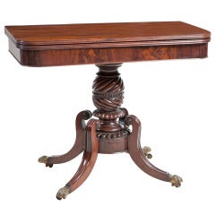 American Federal Game or Side Table in Mahogany, Boston, circa 1815 2