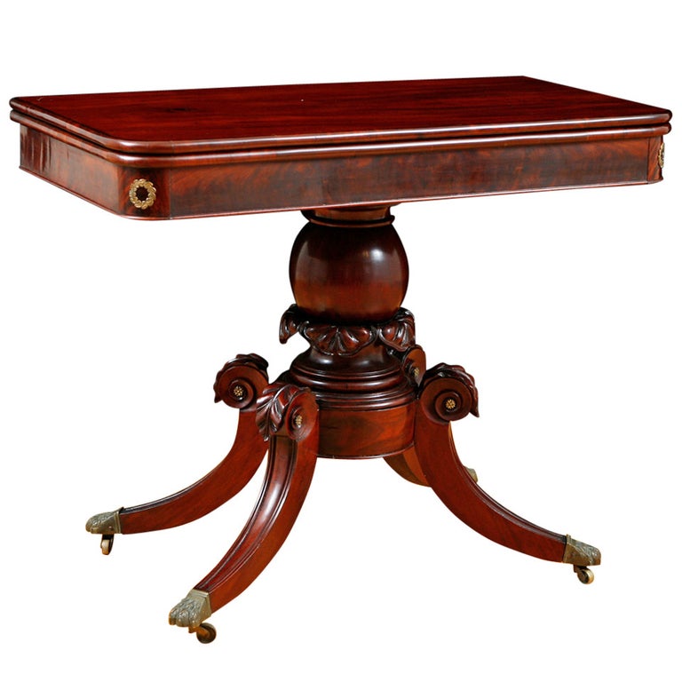 American Federal Bostonian Game Table , circa 1815 For Sale