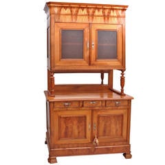 French Louis Philippe Buffet a Deux Corps in Cherry, circa 1840 2
