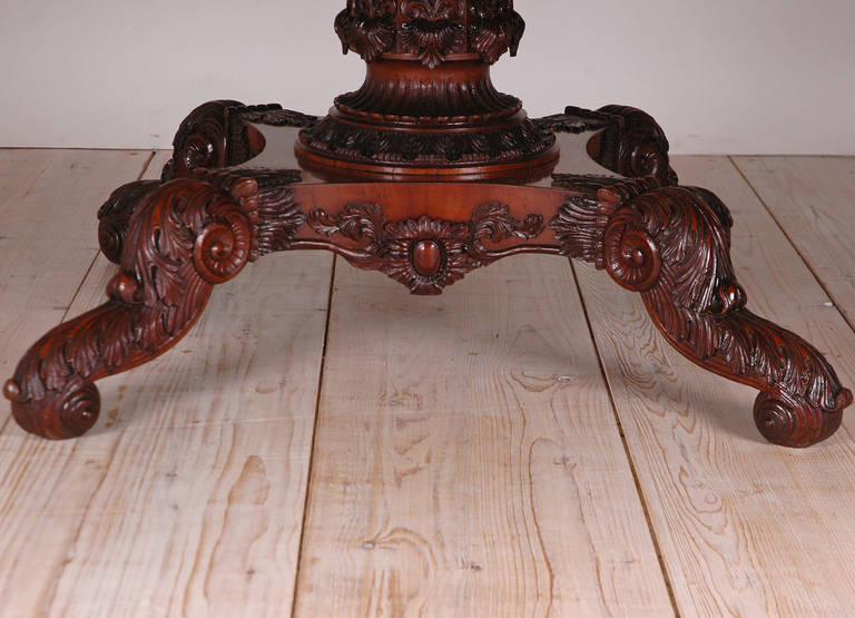 carved center tables