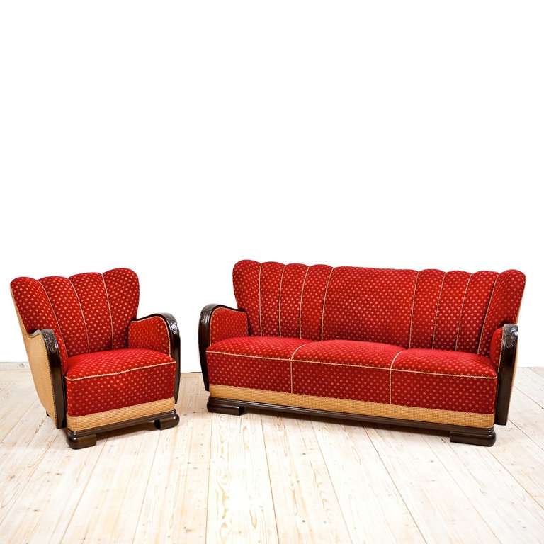 Art Deco Sofa Frame in Mahogany, c. 1830 at 1stDibs