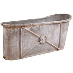 French Empire Bath Tub with Embossed Design 9