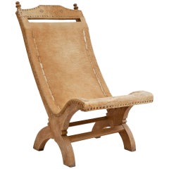 American Cow Hide Chair, 20th Century