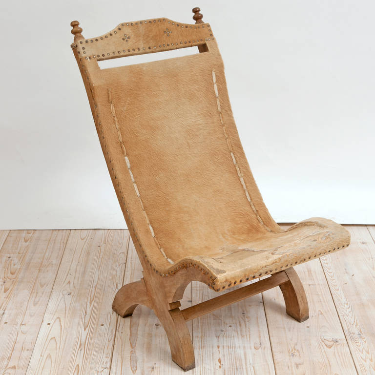 Mid-20th Century American Cow Hide Chair, 20th Century