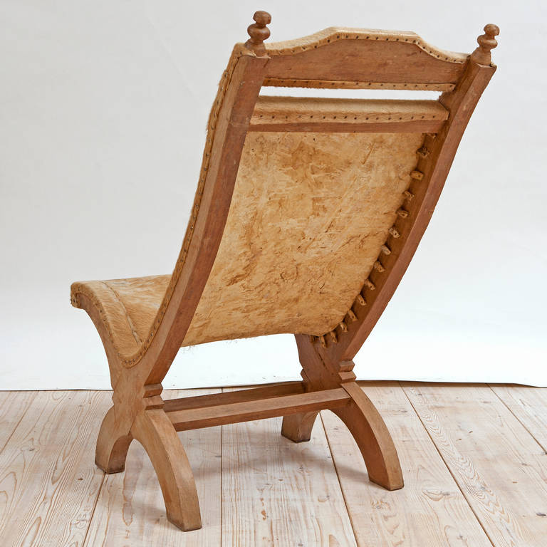 Cowhide American Cow Hide Chair, 20th Century