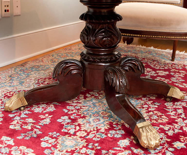 19th Century Federal Partners' Desk in Mahogany, Philadelphia, circa 1820 For Sale