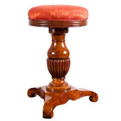 English Regency Piano Stool in Mahogany, c. 1820