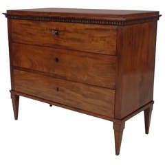18th c. Louis XVI Mahogany Commode/ Chest of Drawers
