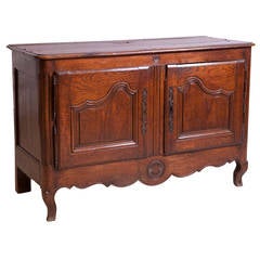 18th Century French Louis XV Antique Buffet or Cabinet in Oak 7