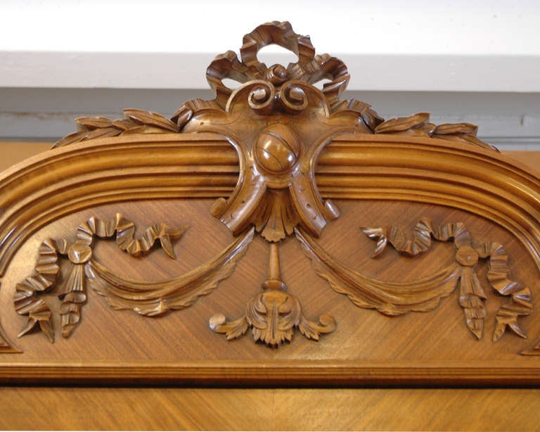 Belle Époque  French Walnut Armoire with Three Doors, c.1880