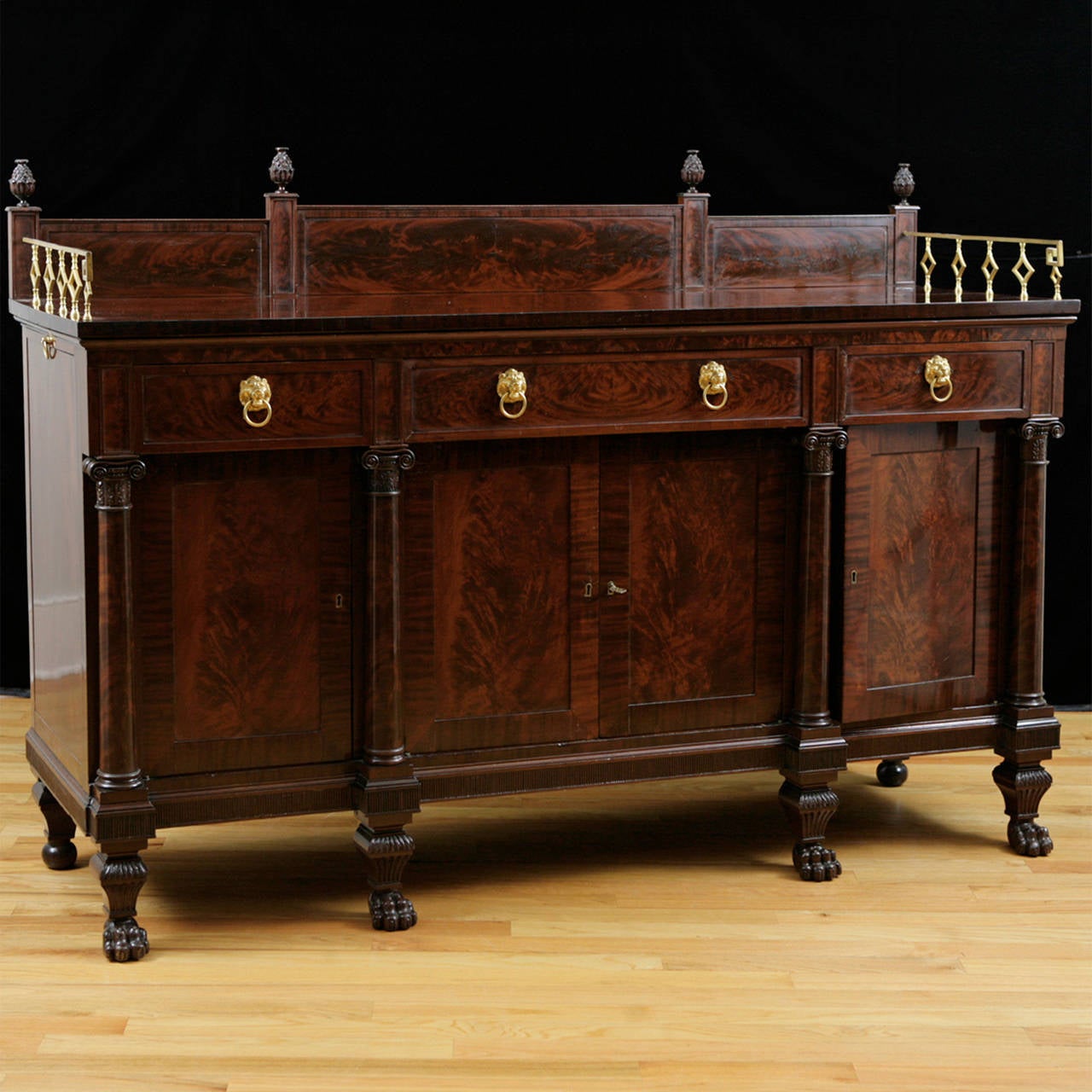 New York Empire Sideboard Attributable to Duncan Phyfe For Sale at 1stdibs
