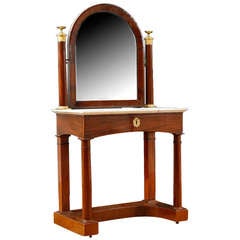 Period French Charles X Dressing Table/Vanity with Beautiful Ormolu, circa 1820