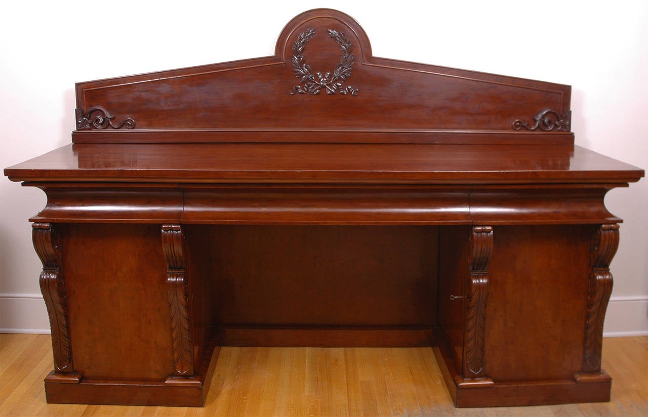French Charles X Sideboard in Mahogany, circa 1825 For Sale 2