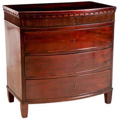 A Small Danish Louis XVI 18th Century Chest of Drawers in Mahogany, circa 1780 5