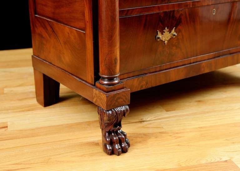Mahogany Neoclassical Federal Chest of Drawers from Philadelphia, American, circa 1815