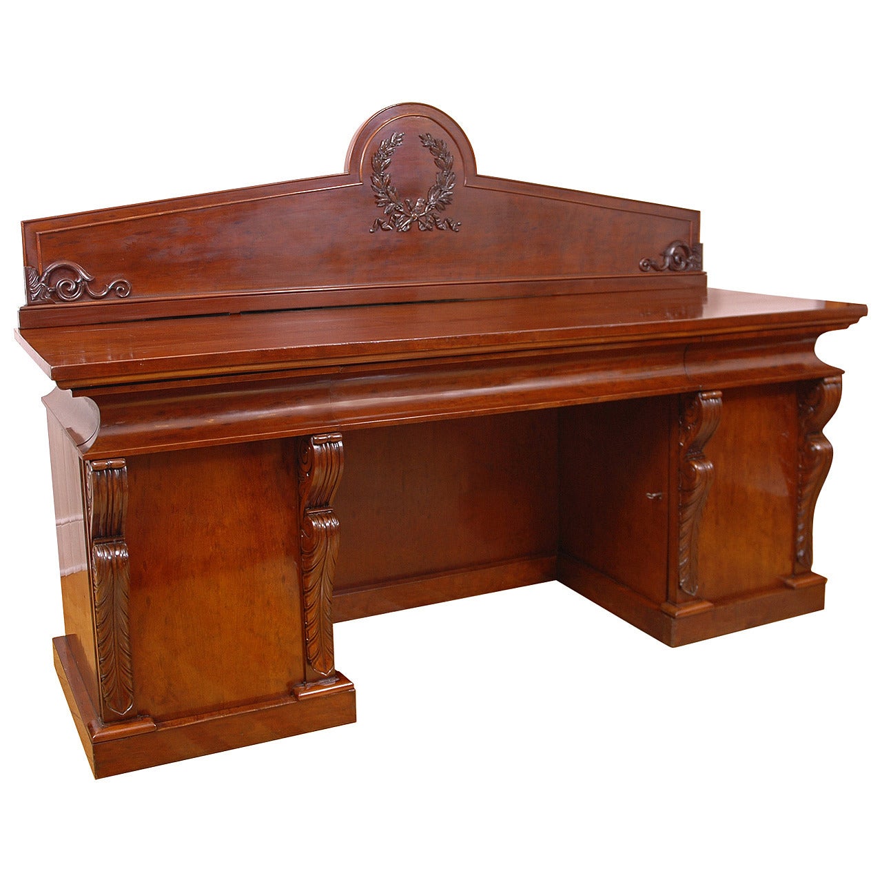French Charles X Sideboard in Mahogany, circa 1825 For Sale