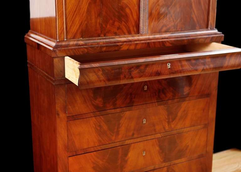 Bar Cabinet in Cuban Mahogany, Northern Europe, circa 1845 In Good Condition In Miami, FL