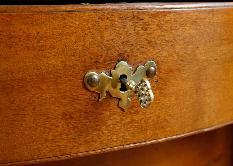 18th Century Danish Baroque Block Front Chest of Drawers in Oak, circa 1730 For Sale 3