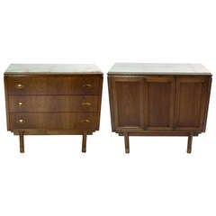 Set of 2 Bert England for Johnson Furniture Chests