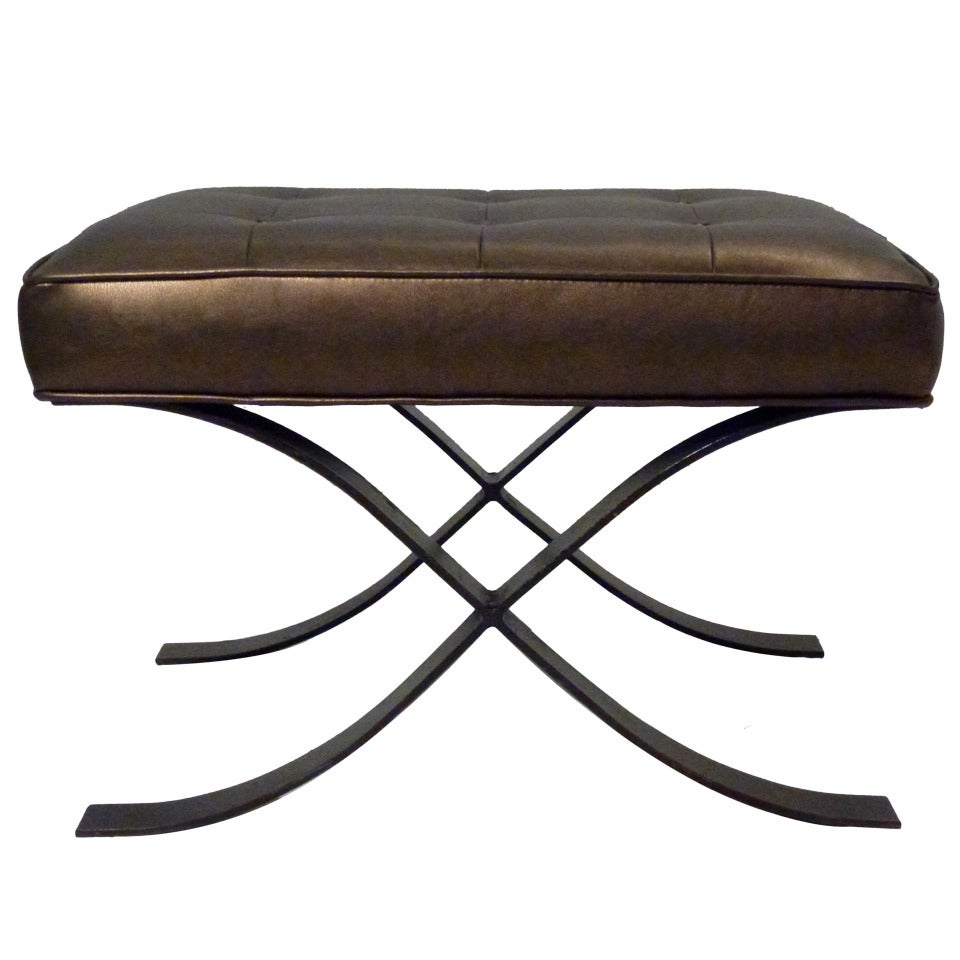 Barcelona Style X-Base Bench For Sale