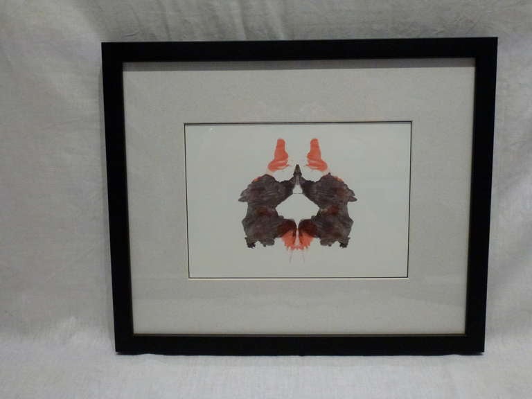 Set of 10 Rorschach Inkblots In Excellent Condition For Sale In Northbrook, IL