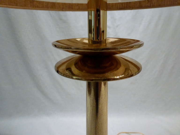 Pair Of Monumental Stiffel Candlestick Lamps In Excellent Condition For Sale In Northbrook, IL