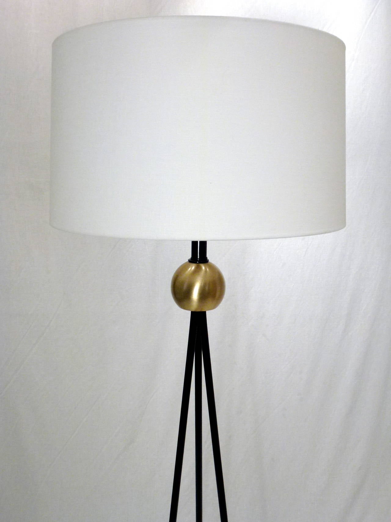 Mid-Century Modern Walter Von Nessen Tripod Floor Lamp