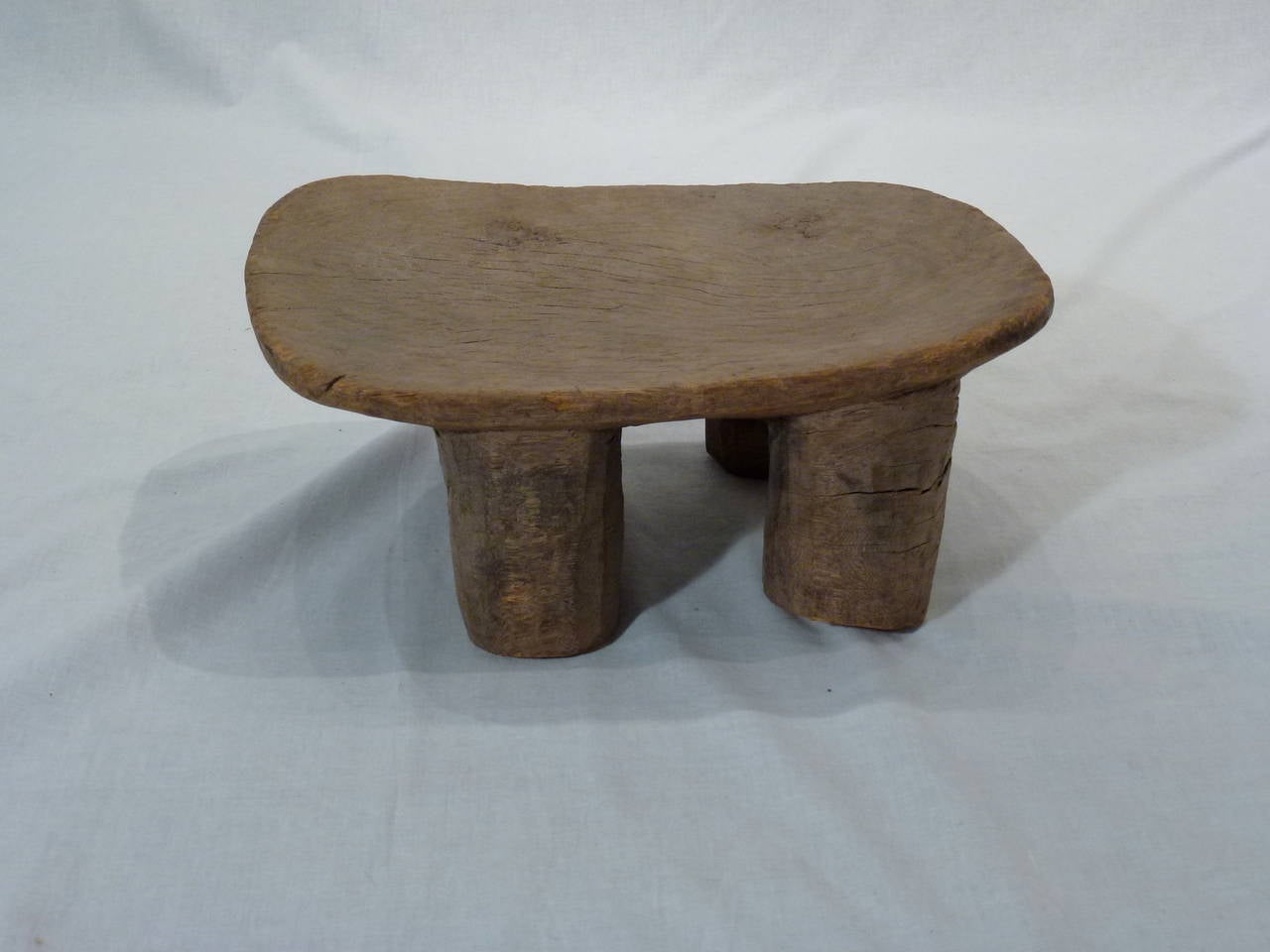 20th Century Set of Two Hand-Carved Ethiopian Stools