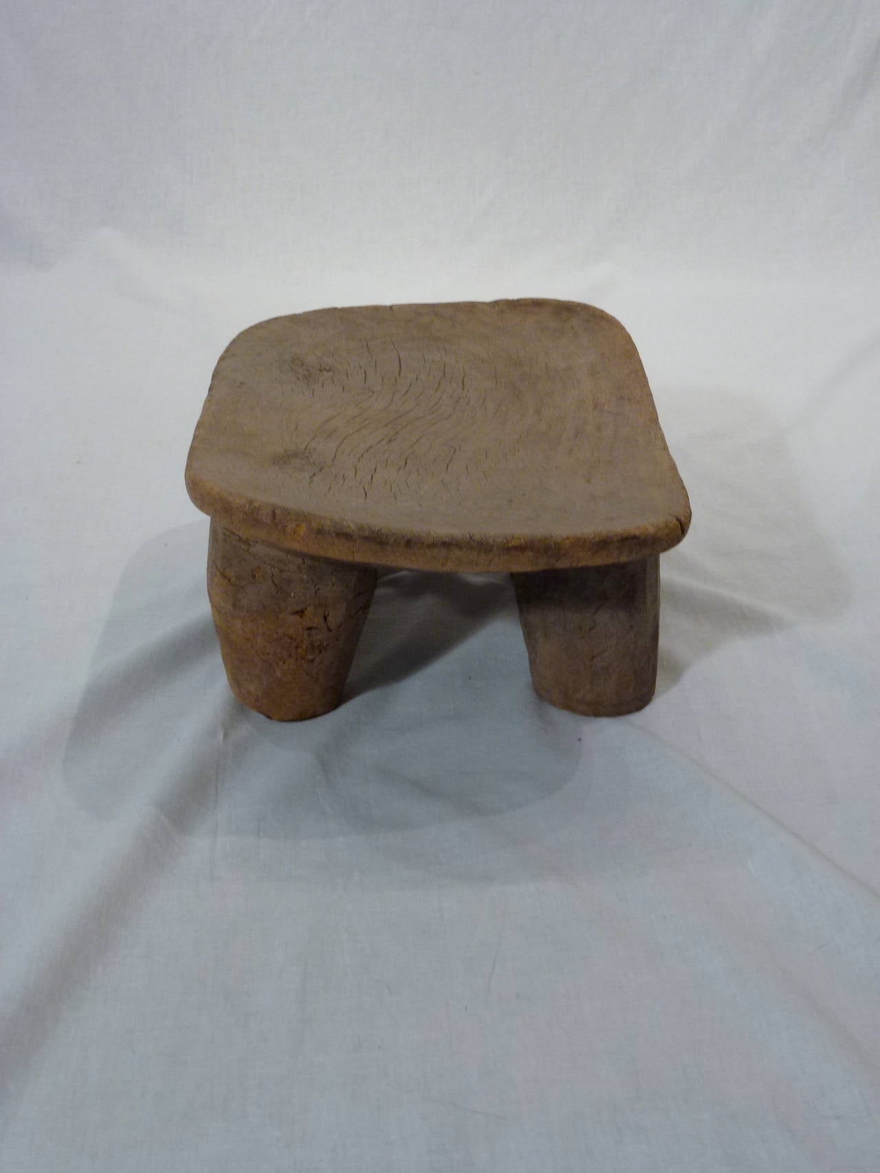 Set of Two Hand-Carved Ethiopian Stools 1