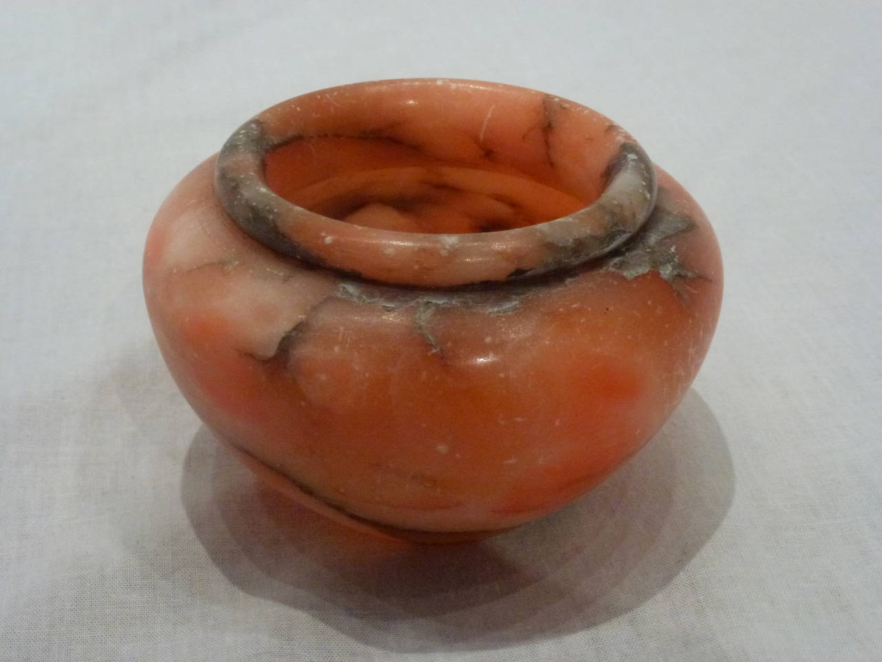 Mid-20th Century Set of Italian Coral Marble Vessels For Sale