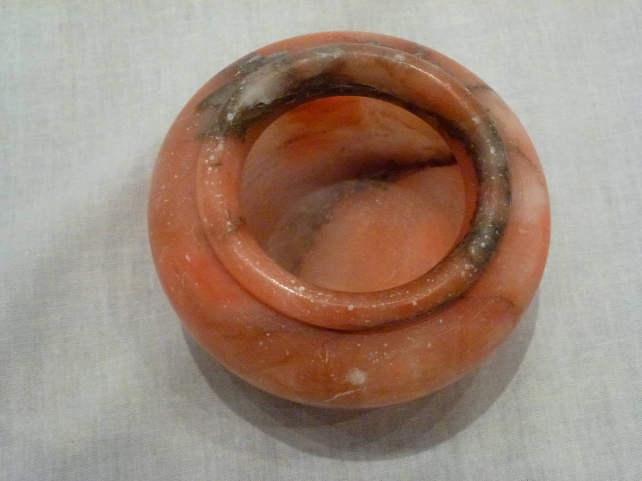 Set of Italian Coral Marble Vessels For Sale 1