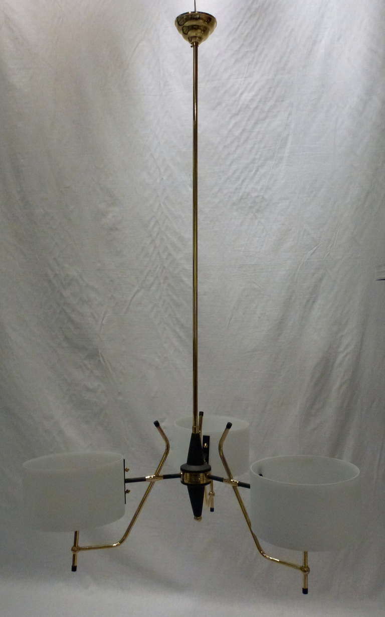 Rare 20th Century Modern Italian Chandelier