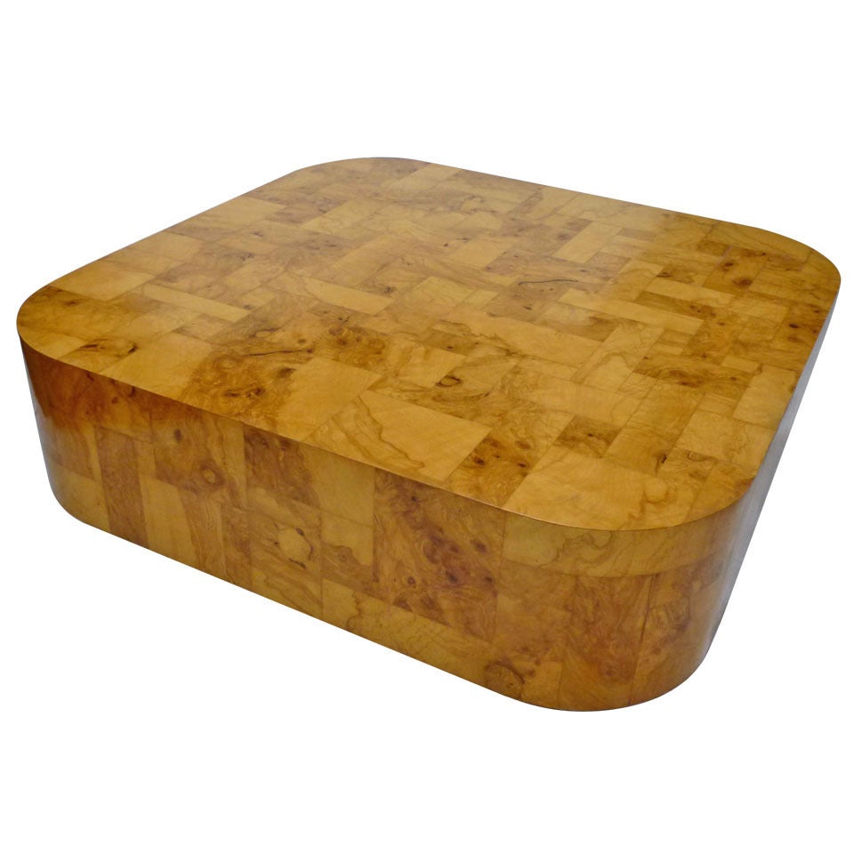 Paul Evans Cityscape Patchwork Wood Coffee Table For Sale