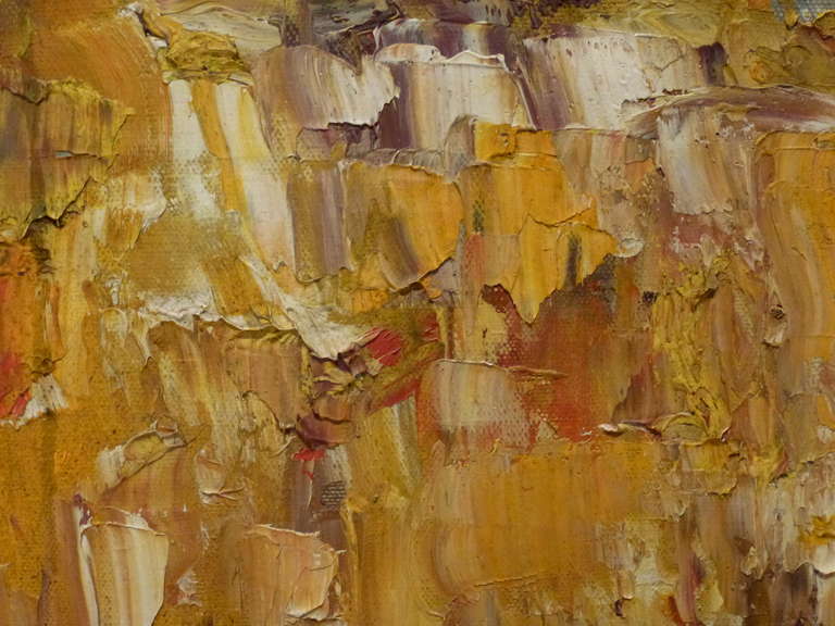 Abstract Composition Impasto Oil Painting For Sale 1