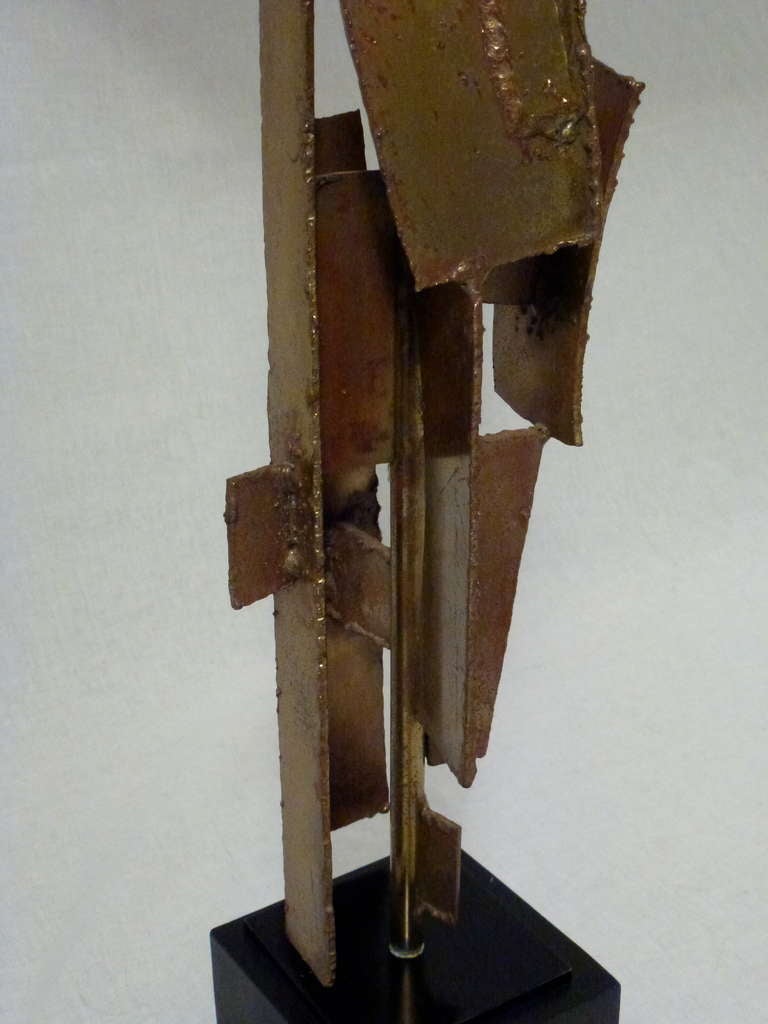 Laurel Brutalist Lamp by Harry Balmer In Excellent Condition For Sale In Northbrook, IL