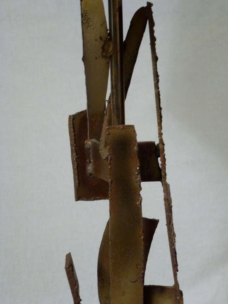 Mid-20th Century Laurel Brutalist Lamp by Harry Balmer For Sale