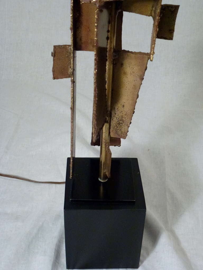 Laurel Brutalist Lamp by Harry Balmer For Sale 2