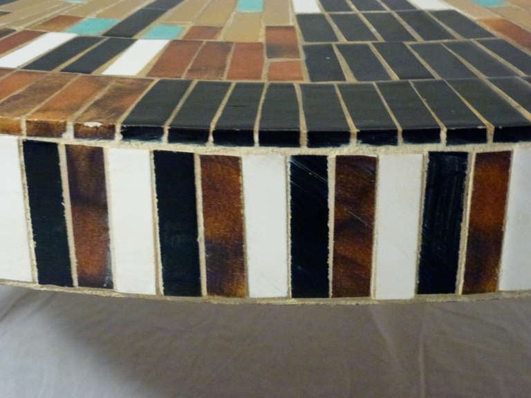 American Mosaic Tile Sunburst Coffee Table