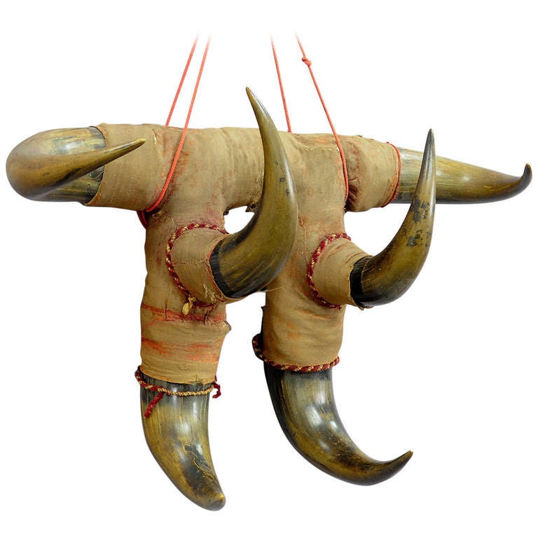 19th Century Bull Horn Coat Rack, Austria at 1stDibs