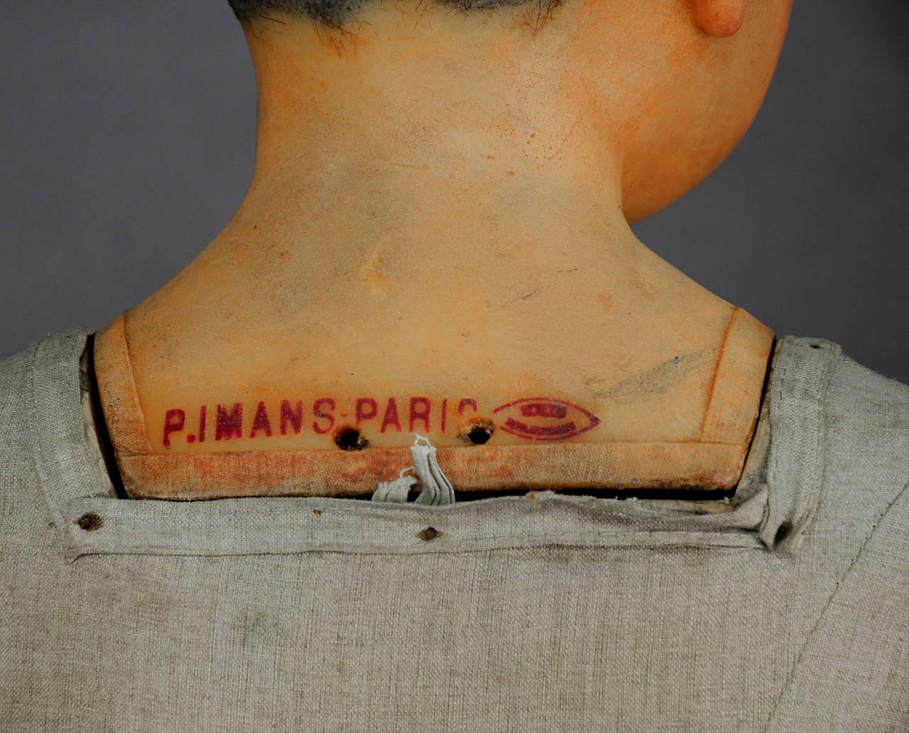 European Wax Head Mannequin by Pierre Imans, Paris