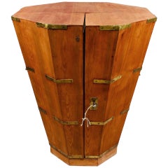 Antique Wooden Silver Transport Case of the Queen Olga Nikolajewa Romanova circa 1880