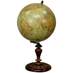 Terrestrial Earth Globe by Julius Heymann, circa 1890