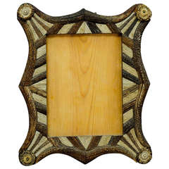 Picture Frame with Antler Marquetry, Blondel Style, circa 1840