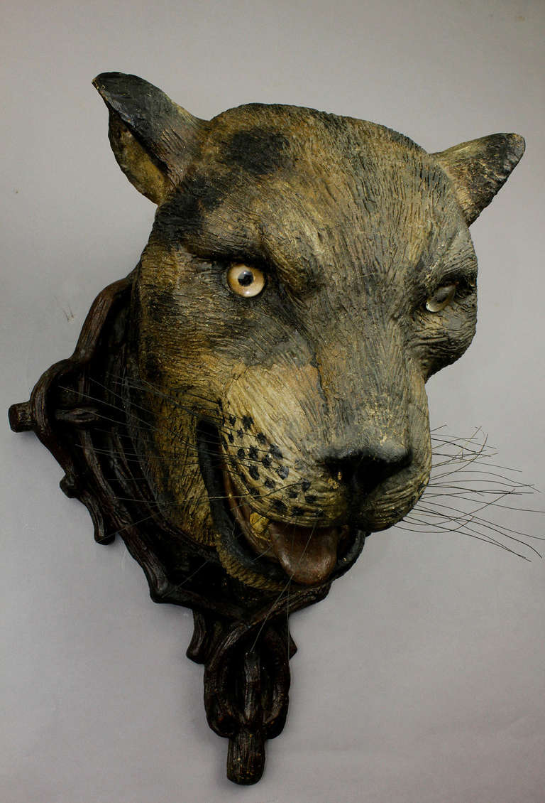 Gorgeous Pair of Leopard Heads 1