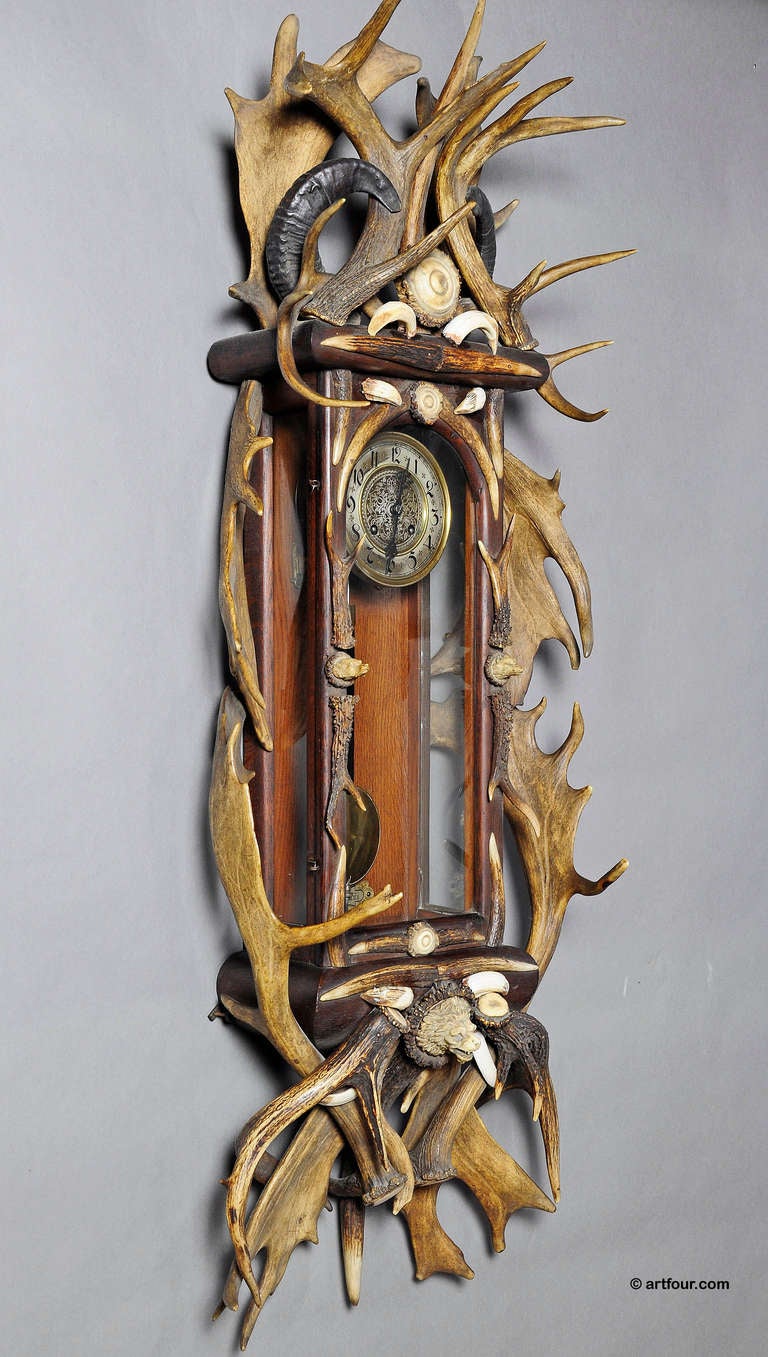 antler wall clock
