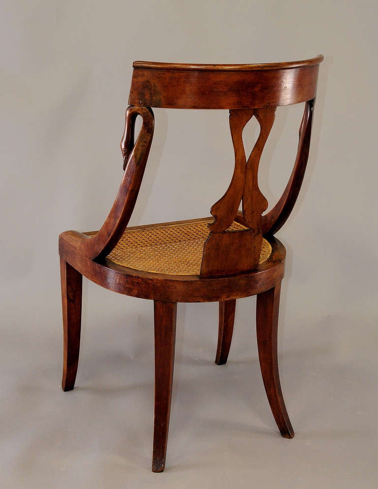 Pair of HandCrafted Biedermeier Chairs For Sale at 1stdibs