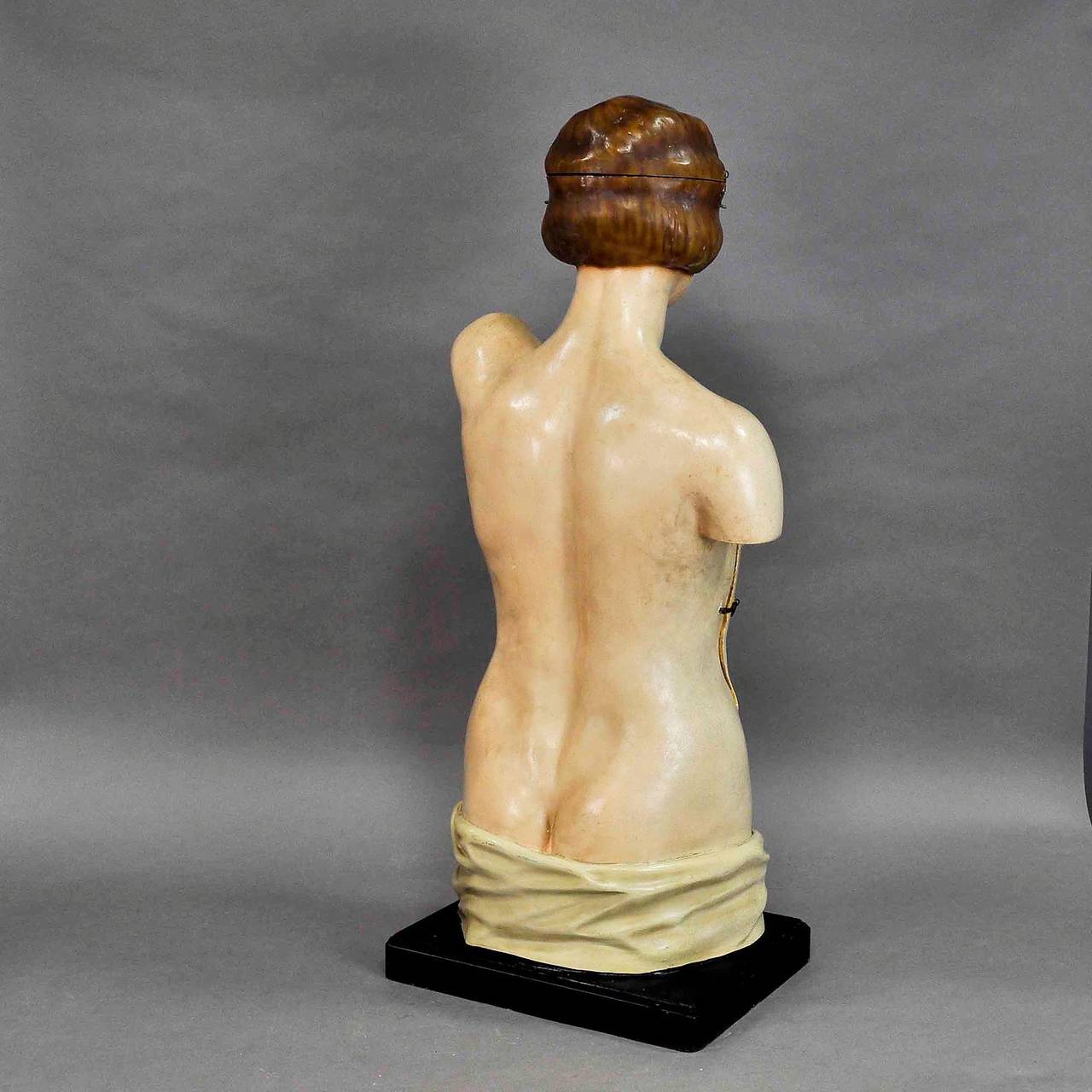 20th Century great female anatomical torso by SOMSO, circa 1920